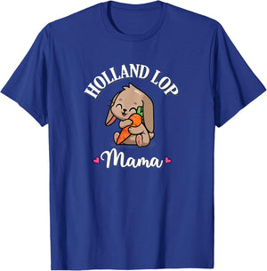 Kawaii Girls Mini Holland Lop Mom Bunny Rabbit Mama Lover T-Shirt - T-Shirt | Royal