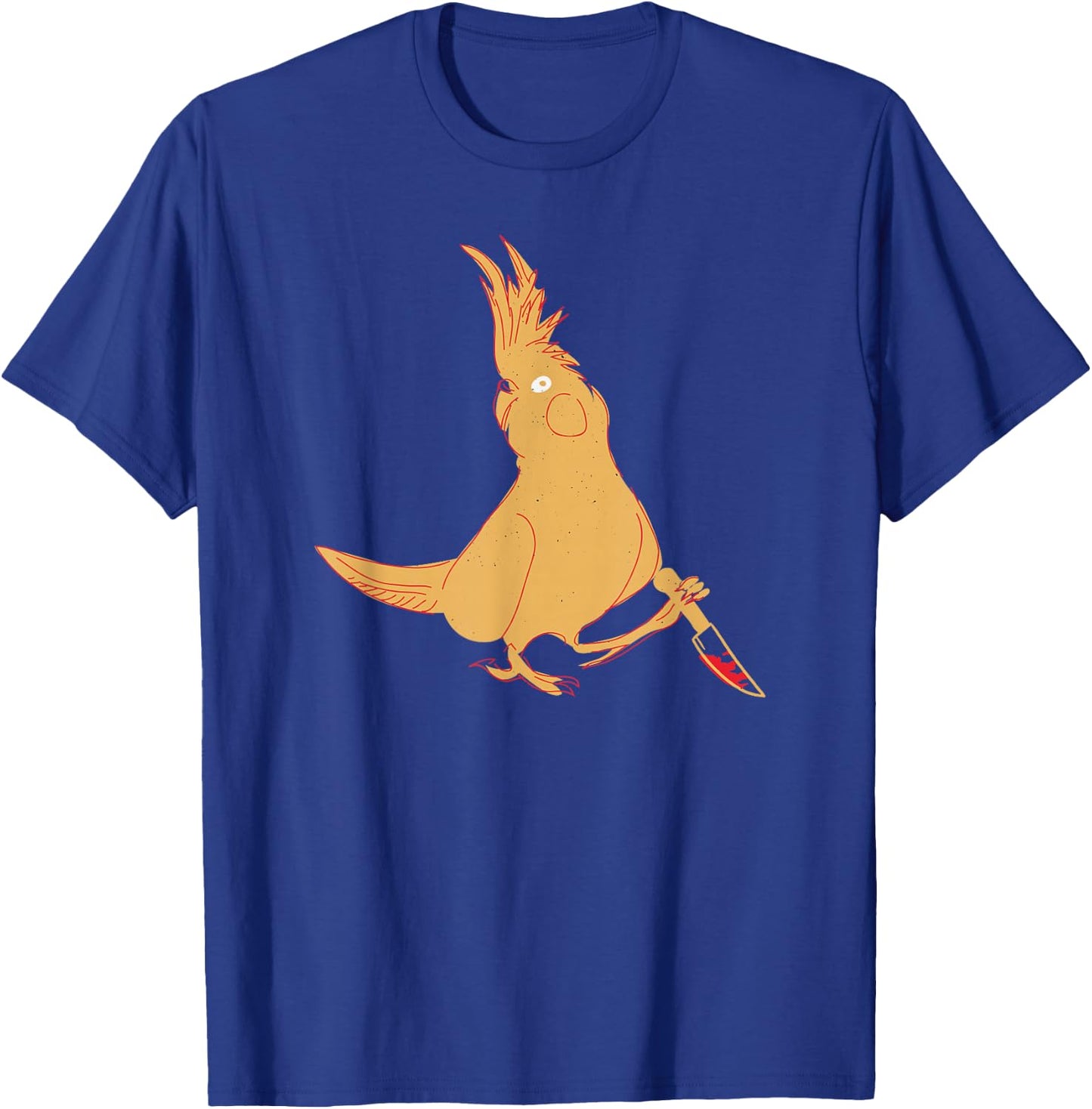 Cockatiel Knife Funny Bird Parrot Meme T-Shirt - T-Shirt | Royal