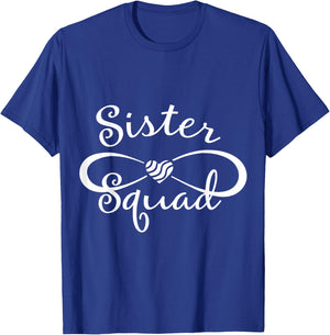 Sister Squad Funny Sister Birthday Party Gift T-Shirt - T-Shirt | Royal
