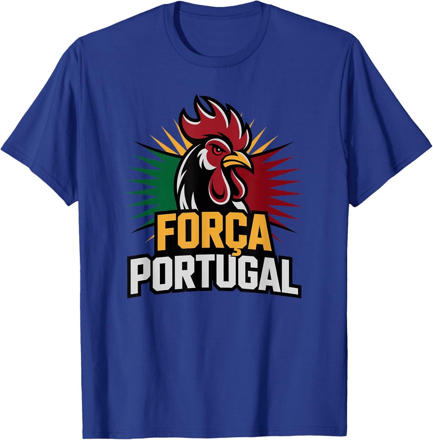 Proud Sempre FORÇA Portugal Country Favorite Cheer Game Day T-Shirt - T-Shirt | Royal