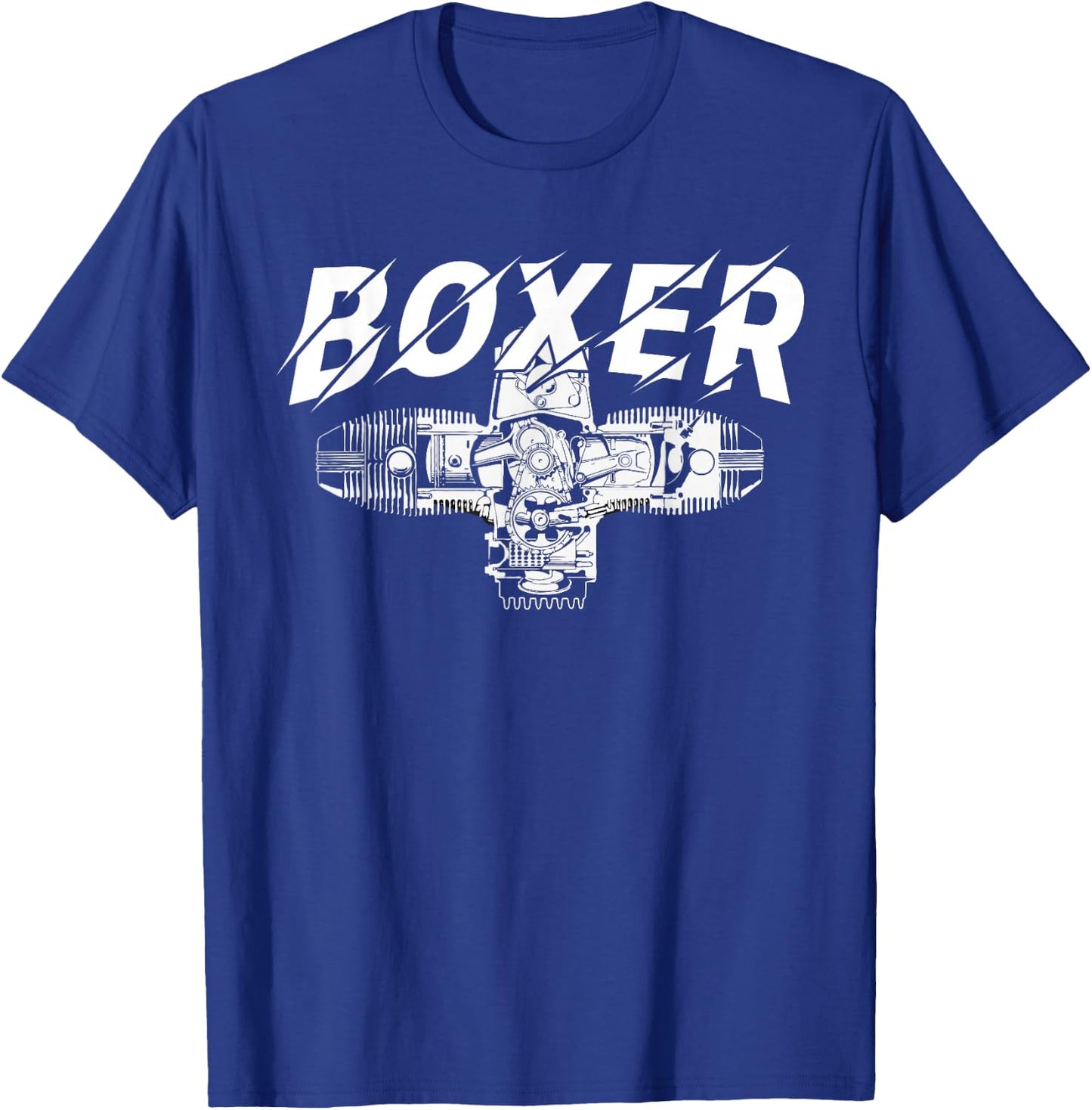 Boxer Motor R Series Two-Cylinder Motorcycle Boxer Engine T-Shirt - T-Shirt | Royal