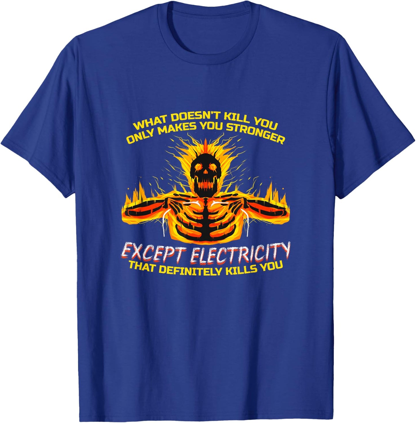 Electrician Design Electronics Technician Funny Electrical Engineer T-Shirt - T-Shirt | Royal