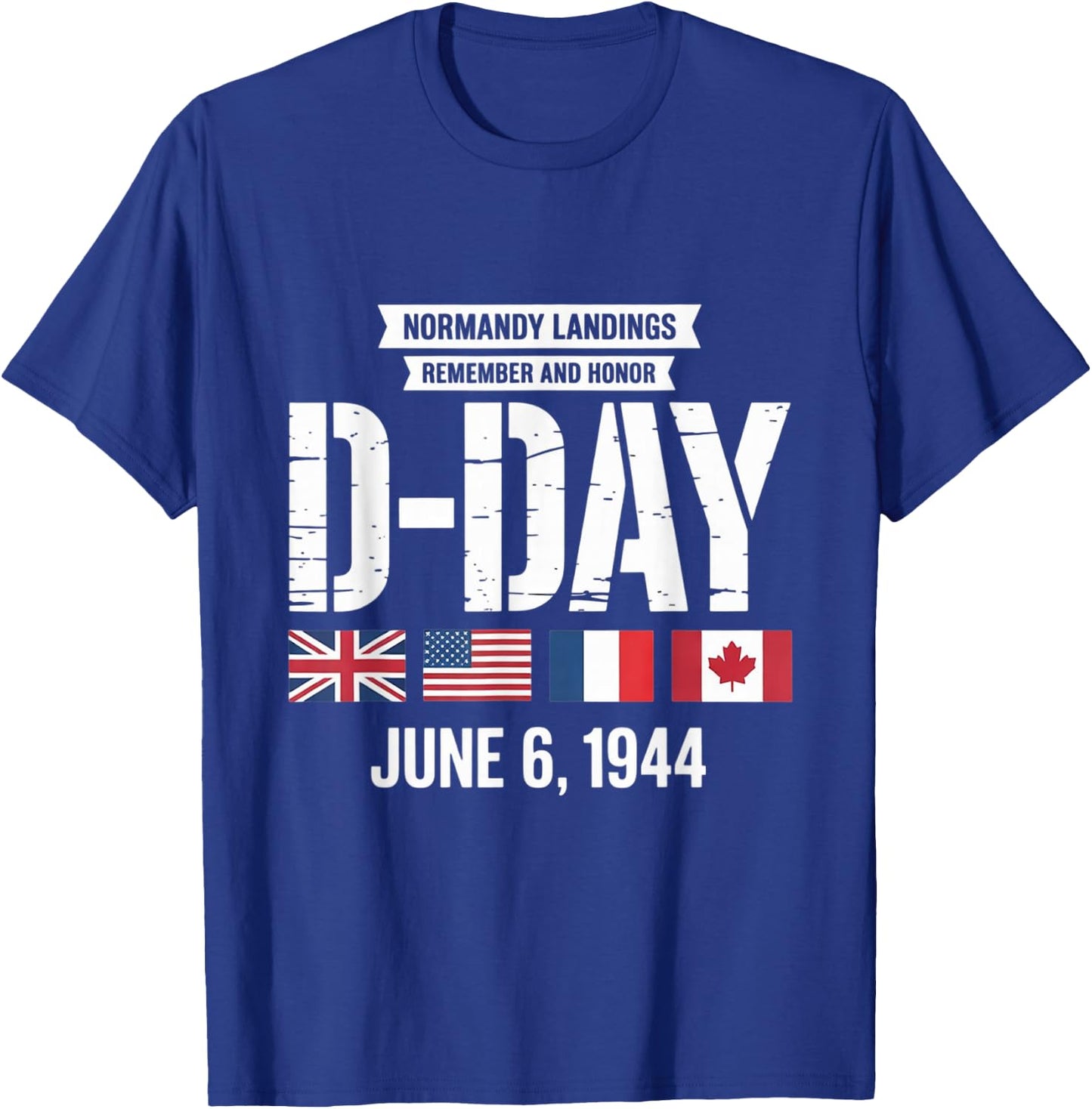 D-Day 82nd Anniversary Remembrance 1944-2026 Veteran Day T-Shirt - T-Shirt | Royal