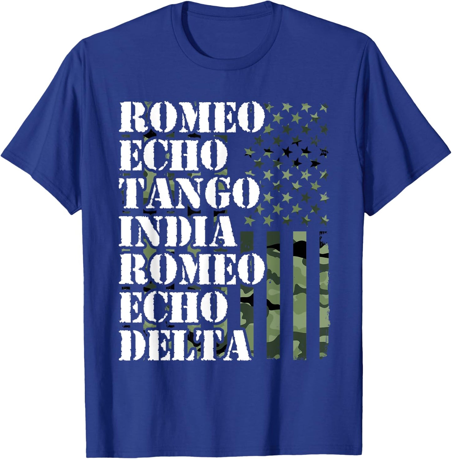America Romeo Echo Tango India Romeo Echo Retirement T-Shirt - T-Shirt | Royal