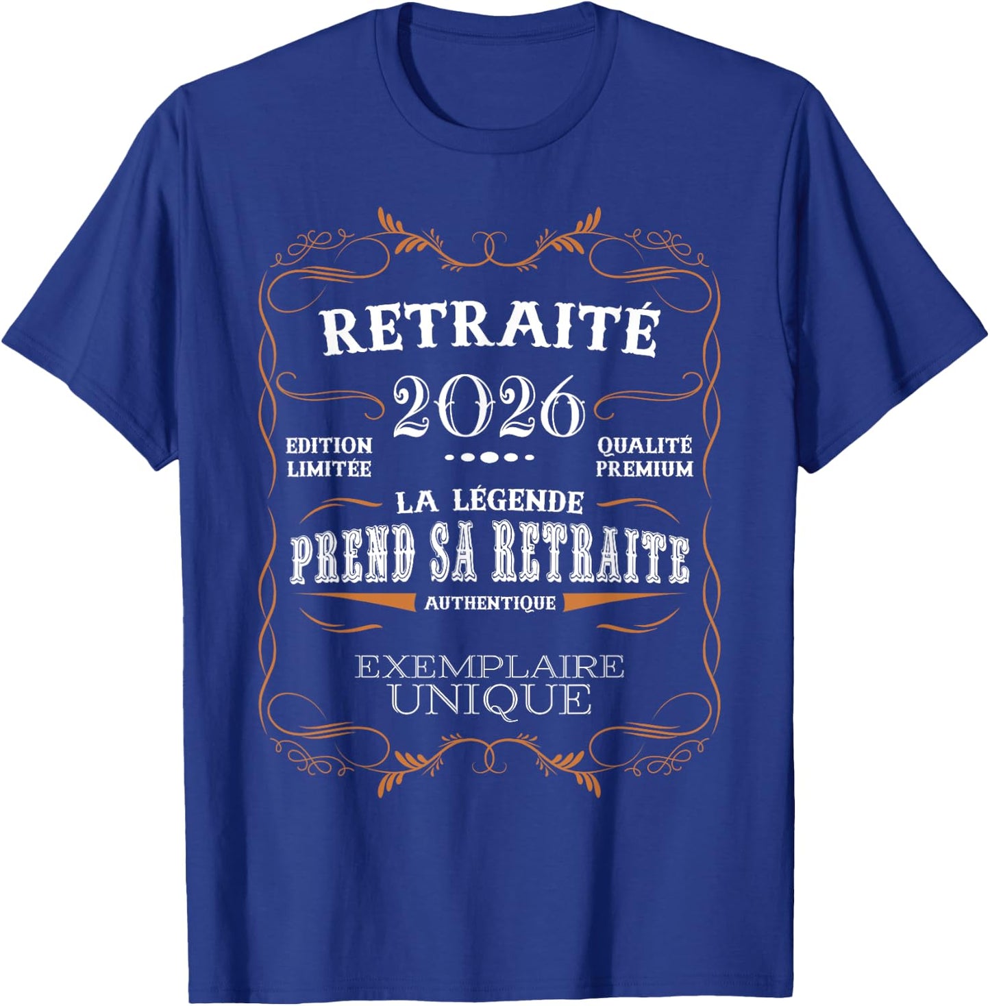 La Légende Takes Her Retirement - Funny Retirement 2026 T-Shirt - T-Shirt | Royal