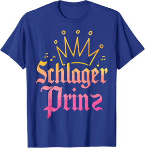 Schlagerprinz Schlageroutfit Partnerlook Schlagermusik T-Shirt - T-Shirt | Royal