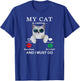My Cat is Calling & I Must Go funny cat with glasses pets Women Kids T-Shirt - T-Shirt | Royal
