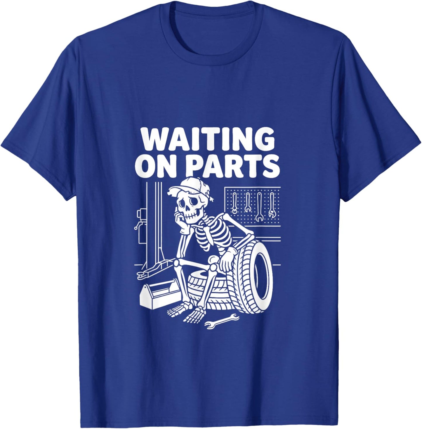 Waiting on Parts T-Shirt - T-Shirt | Royal