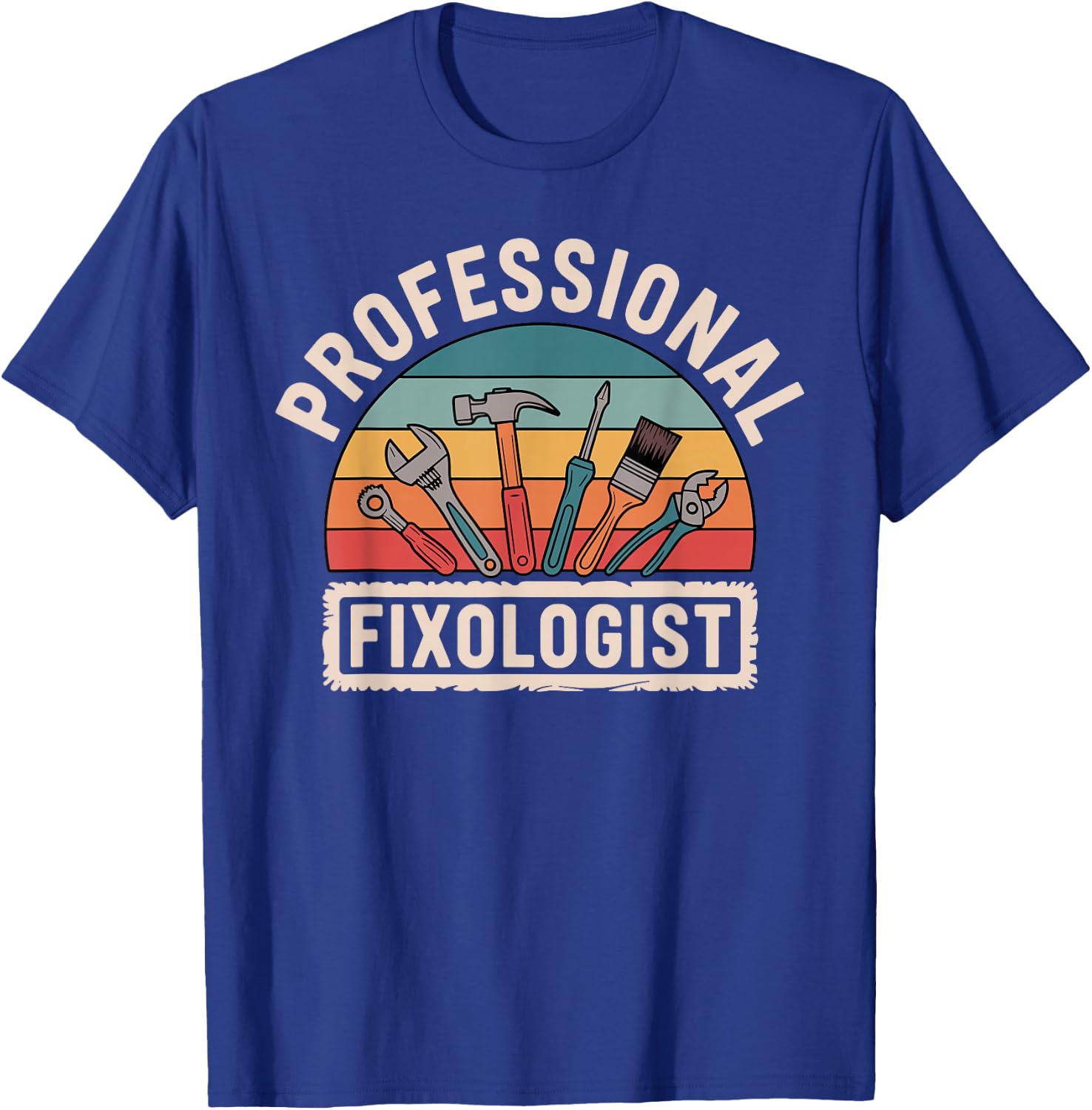 Funny Handyman Art Boys Dad Mr Fix It Handyman T-Shirt - T-Shirt | Royal