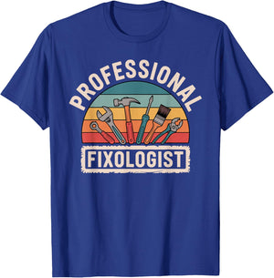 Funny Handyman Art Boys Dad Mr Fix It Handyman T-Shirt - T-Shirt | Royal