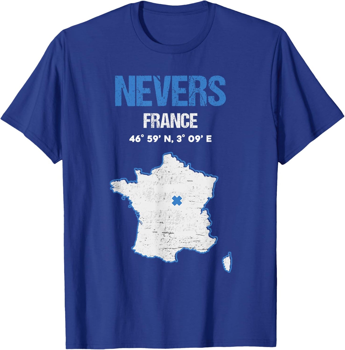 City of Nevers, France , Black, S T-Shirt - T-Shirt | Royal