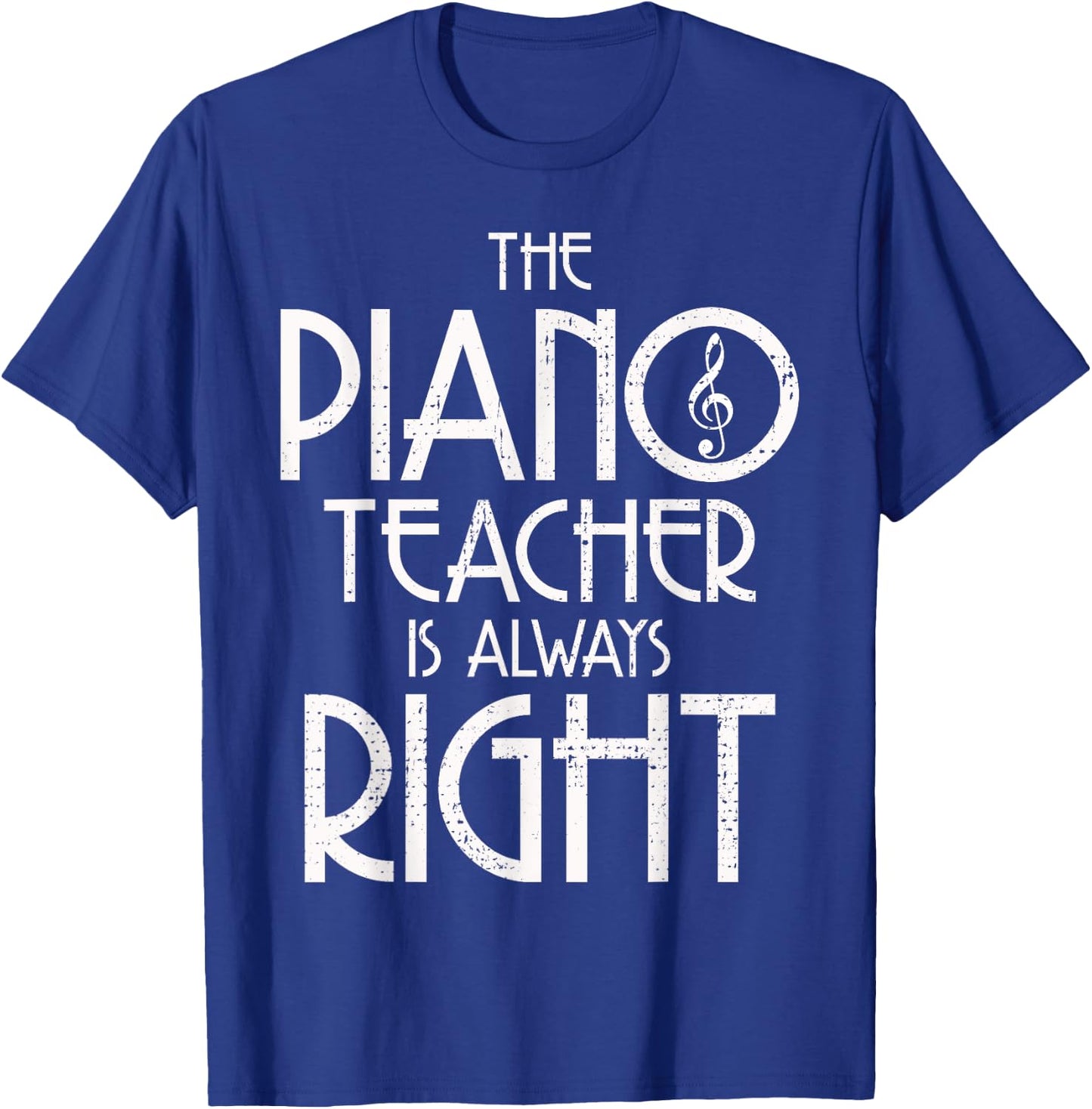 Piano Musical Teacher Instrument Pianist Gift T-Shirt - T-Shirt | Royal