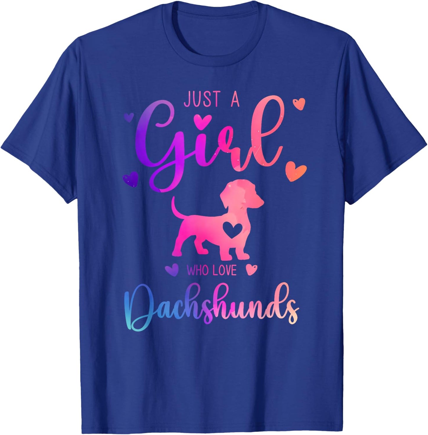 Just a Girl Who Loves Dachshunds Dress and Kids T-Shirt - T-Shirt | Royal