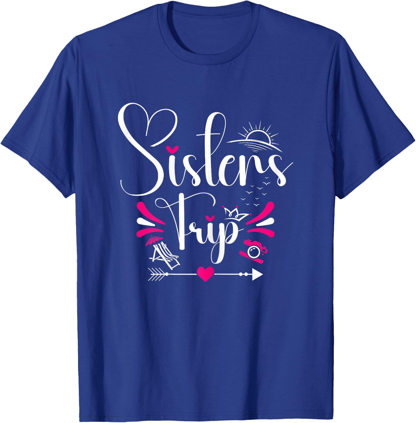 Vacation Crew Sisterhood Traveling Lover Sisters Trip T-Shirt - T-Shirt | Royal