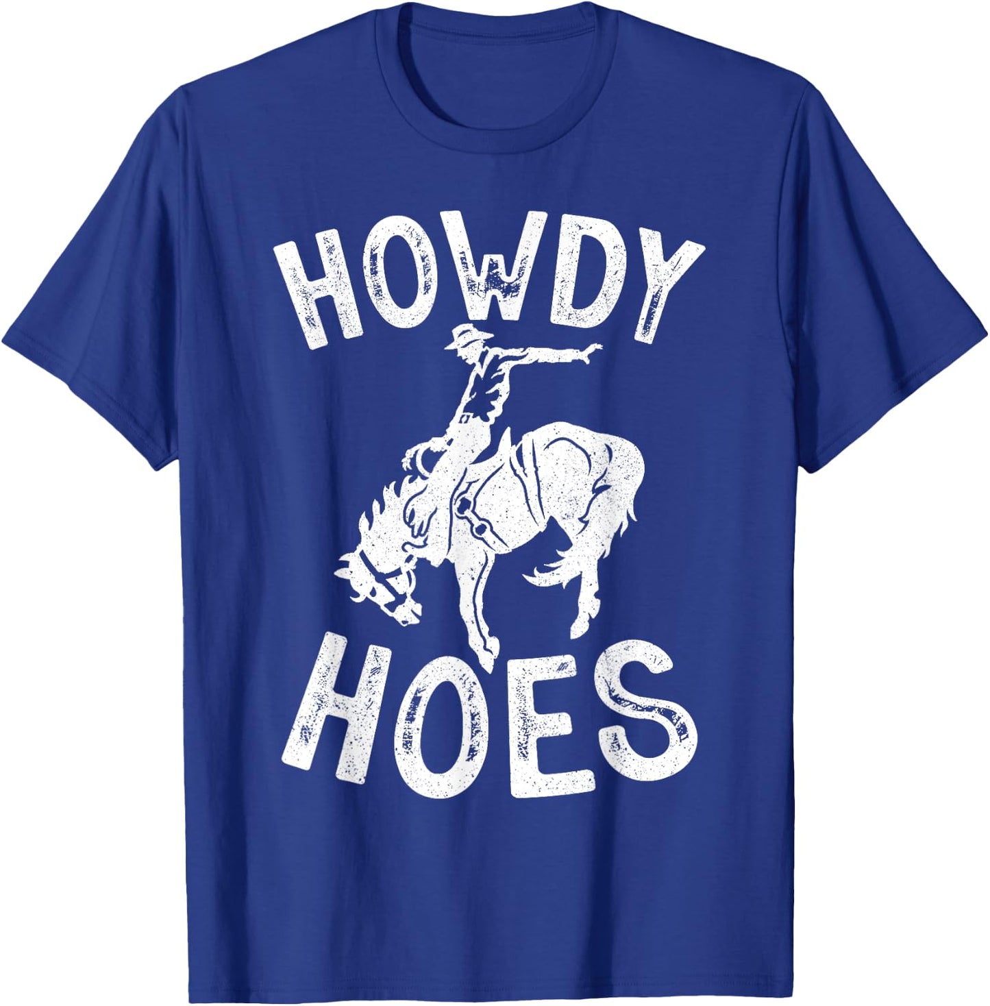 Howdy Hoes Vintage Western Cowboy T-Shirt - T-Shirt | Royal