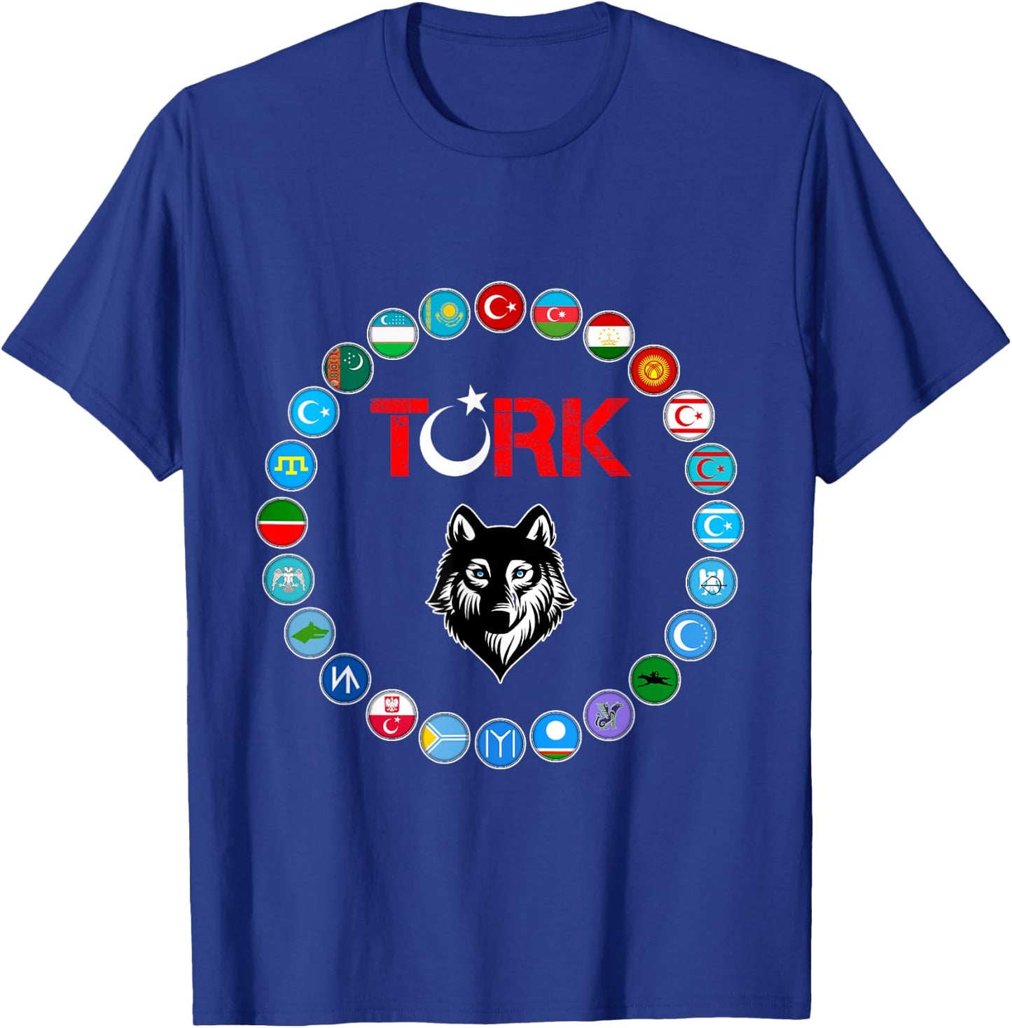 Kazakhstan,Gokturk,Turan,Turkey Flag,Turk Bayragi,Turkiye. T-Shirt - T-Shirt | Royal