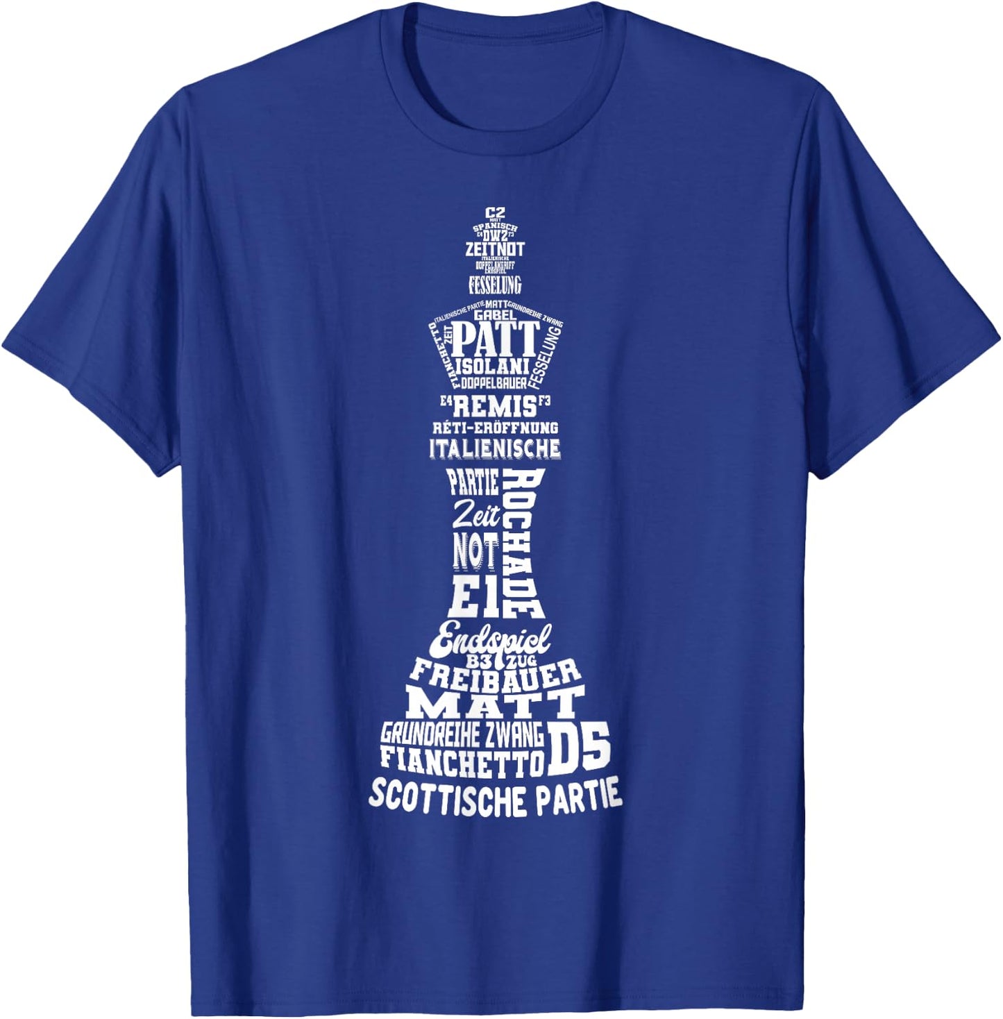 Chess King Chess Player Men's Children's Boys' , black T-Shirt - T-Shirt | Royal
