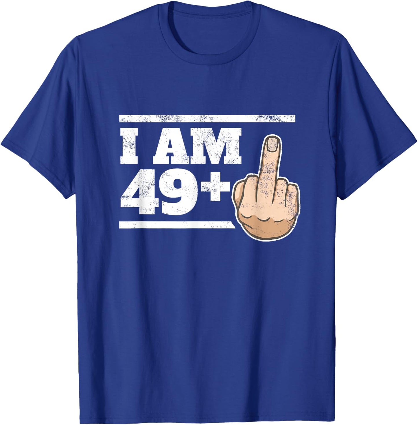Milestone 50th Birthday - Gag Bday Joke Gift: 49+1 T-Shirt - T-Shirt | Royal