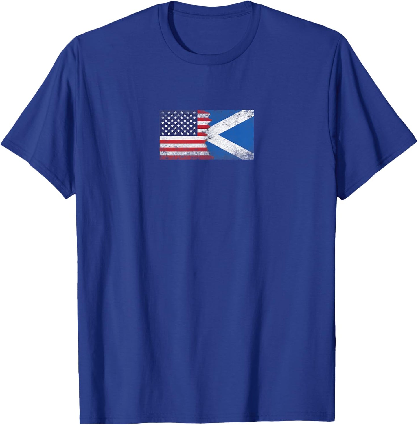 USA & Scotland Flags - United States of America Scot T-Shirt - T-Shirt | Royal