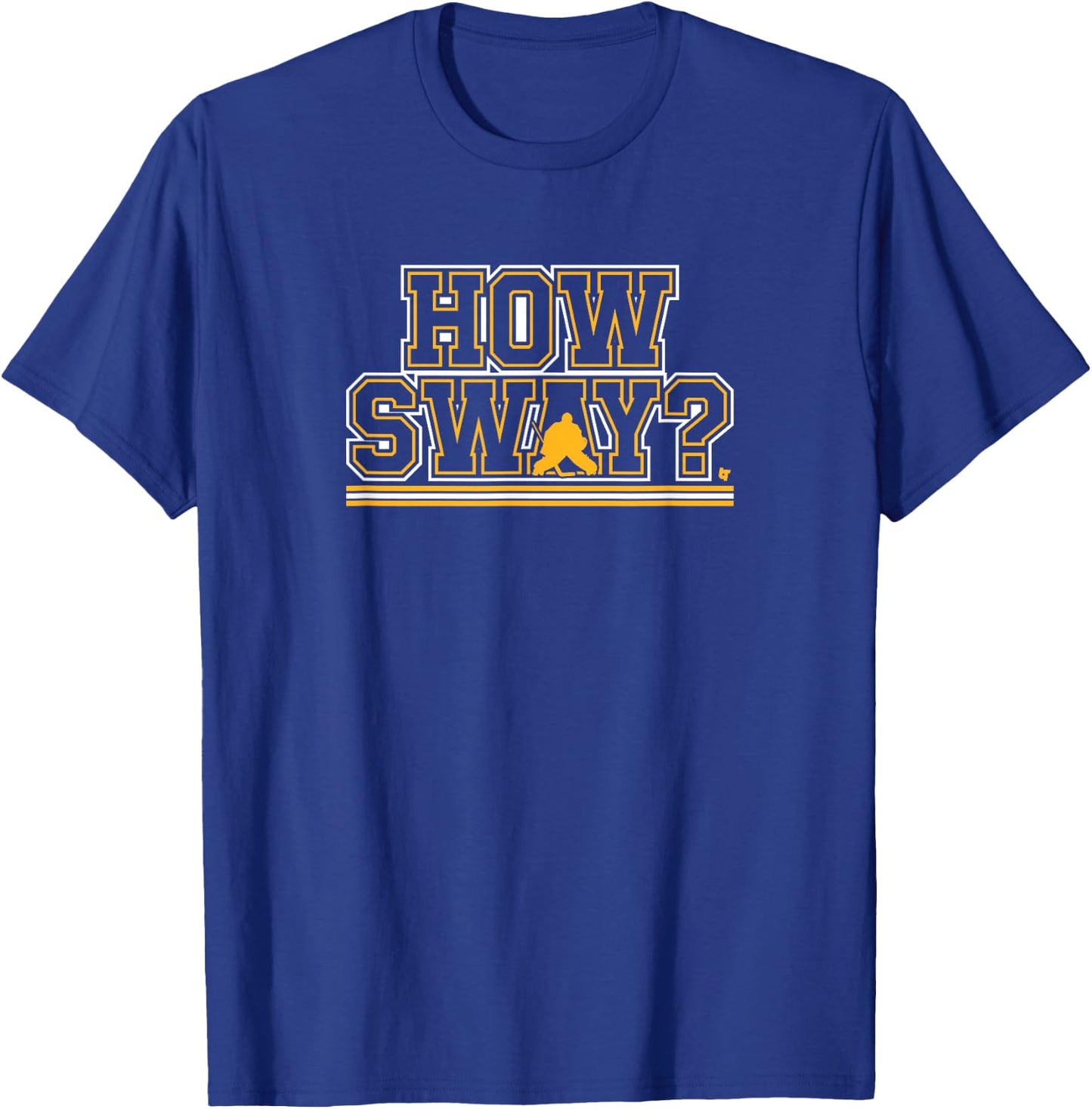 Jeremy Swayman: How Sway? - Boston Hockey T-Shirt - T-Shirt | Royal