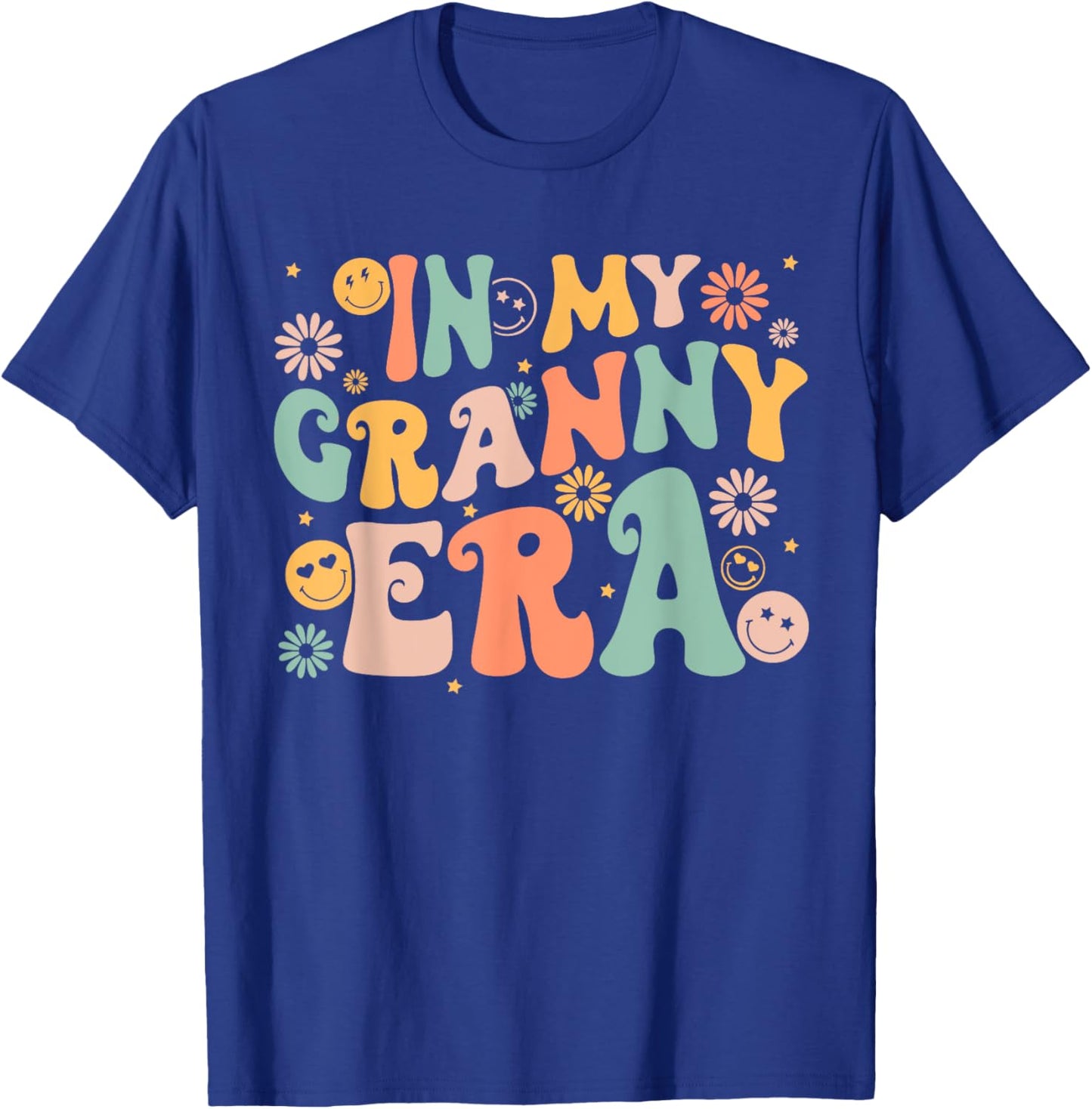 In My Granny Era Groovy Retro Cool for Grandma Mother's Day T-Shirt - T-Shirt | Royal