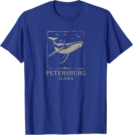 Petersburg Alaska Humpback Whale T-Shirt - T-Shirt | Royal