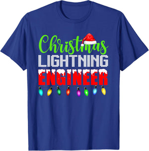 Christmas Lighting Engineer Christmas Lights Engineering T-Shirt - T-Shirt | Royal