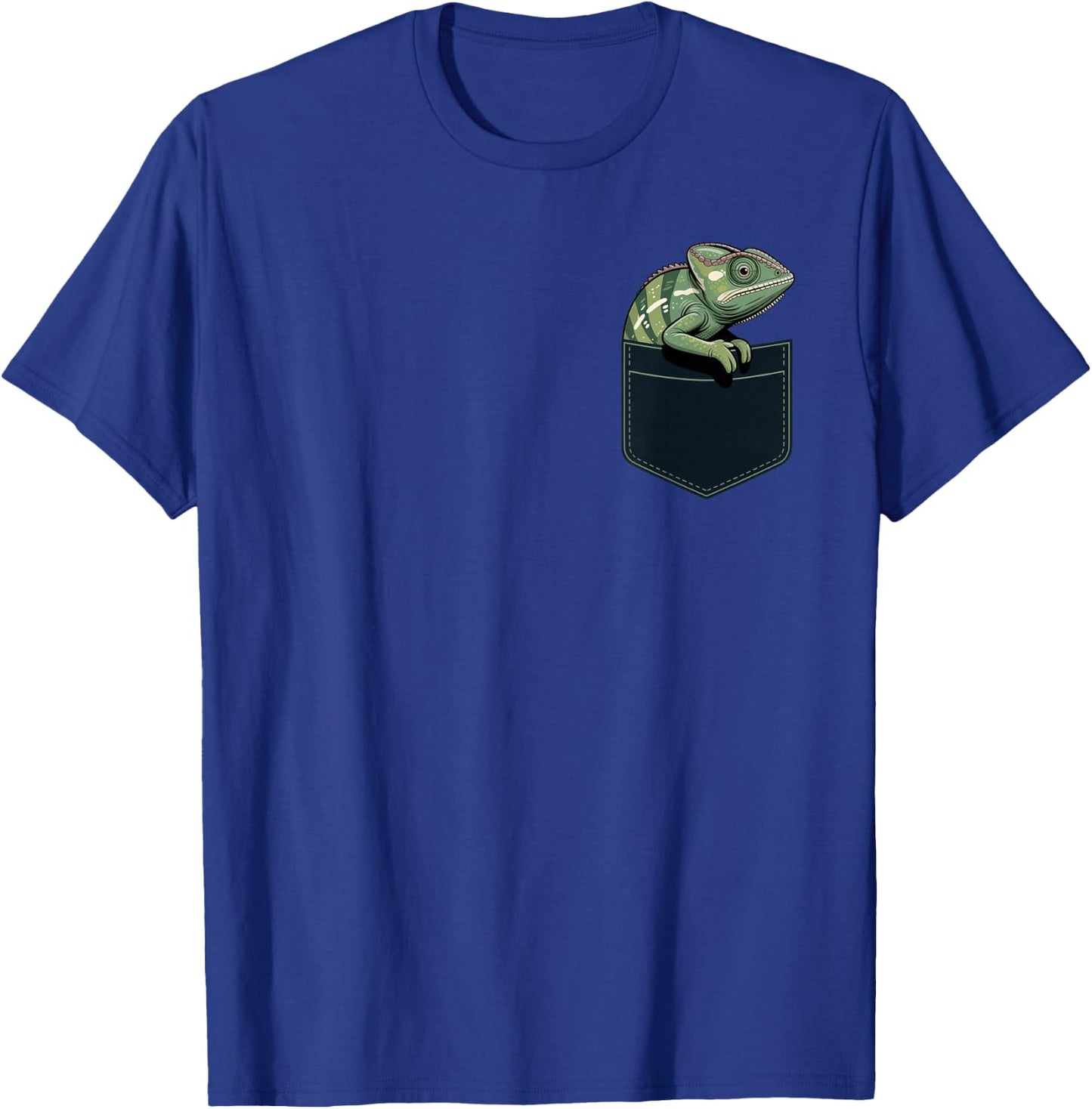 Pocket Chameleon Animal Lover Funny Chill Summer T-Shirt - T-Shirt | Royal