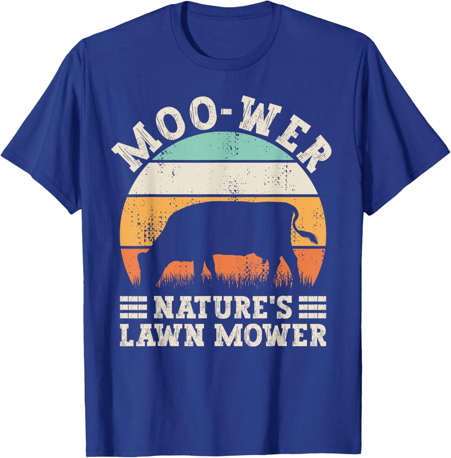 Vintage Moo - Wer Outfit Men Women Boys Girls Kids Funny Cow T-Shirt - T-Shirt | Royal