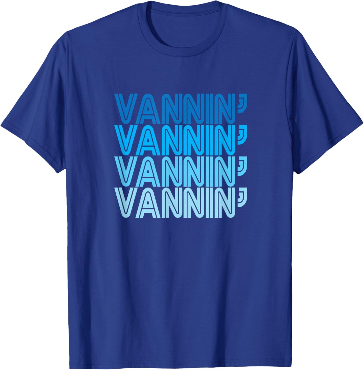 VANNIN T Shirt Retro Vanner Vanning Nation Van Lifestyle T-Shirt - T-Shirt | Royal