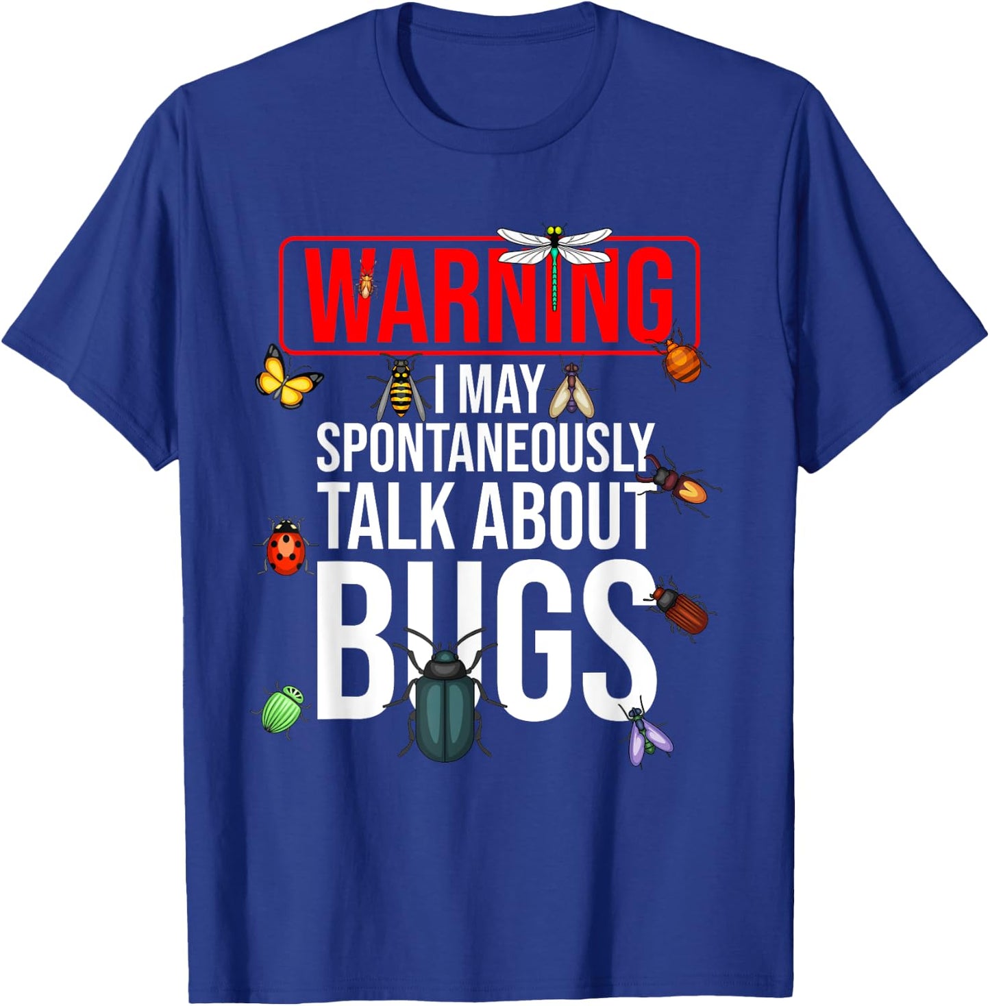Funny Bug Gift Boys Girls Toddlers Kids Insect Lovers T-Shirt - T-Shirt | Royal