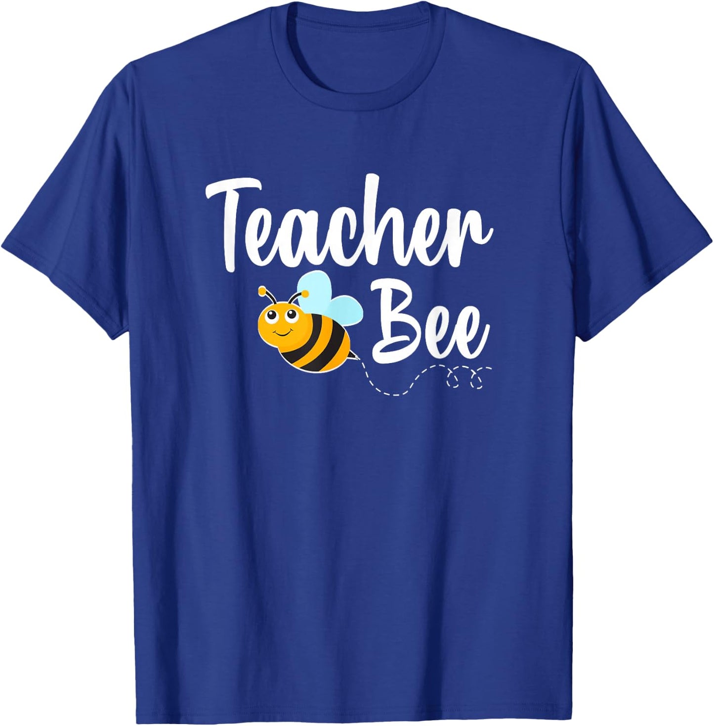 Teacher Bee Bumblebee Funny Back To School T-Shirt - T-Shirt | Royal