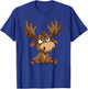 Cute Moose I Cartoon Moose T-Shirt - T-Shirt | Royal