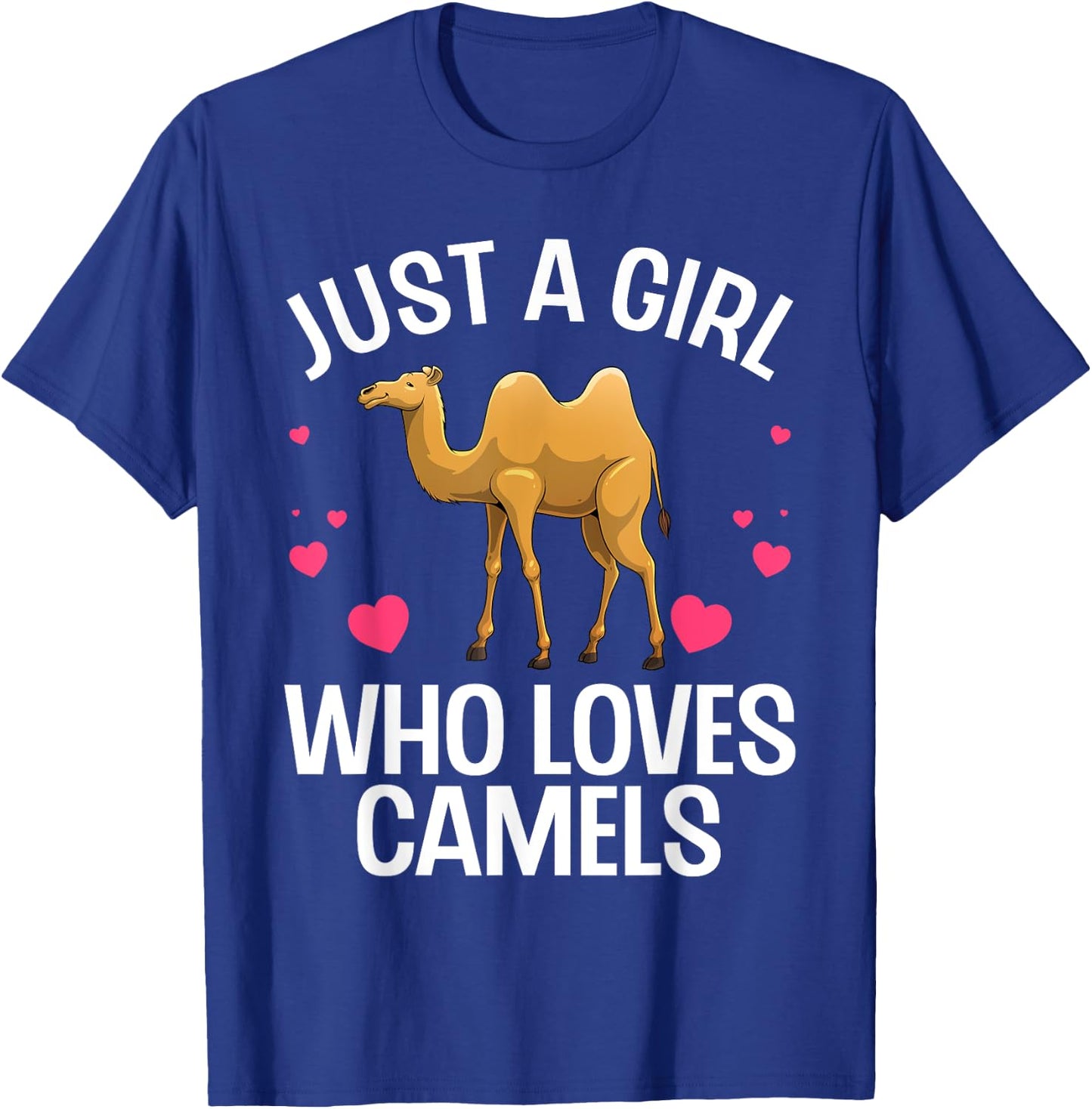 Funny Camel Art Girls Kids Dromedary Camel Lover T-Shirt - T-Shirt | Royal