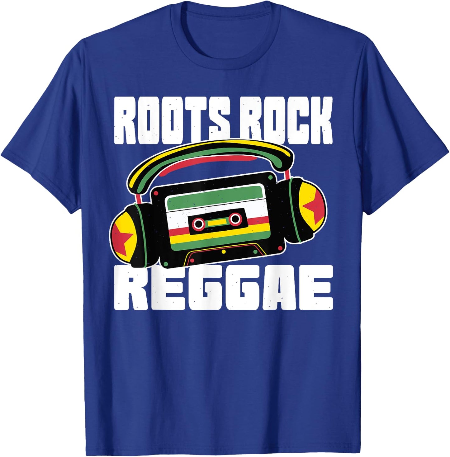 Roots Rock Reggae Music Jamaica Rasta Rastafari T-Shirt - T-Shirt | Royal