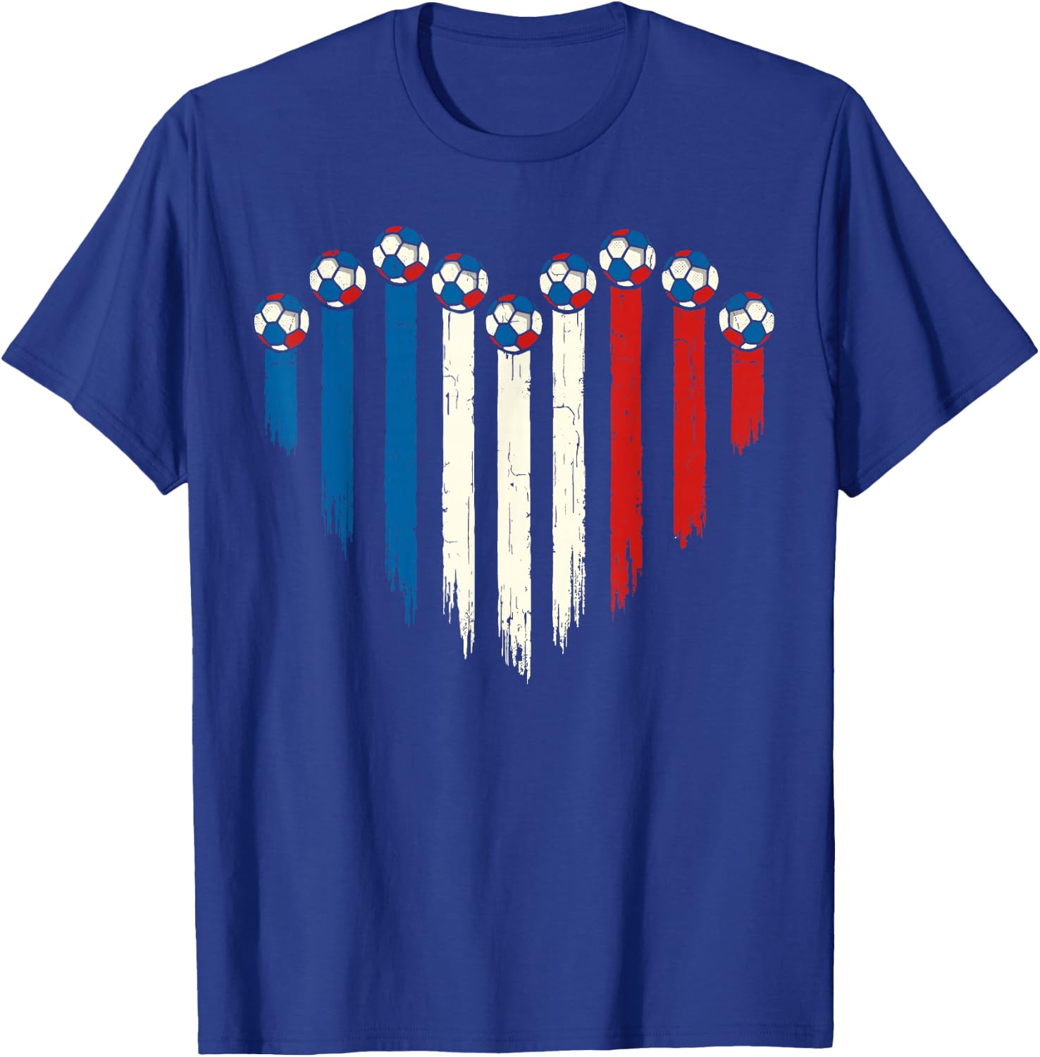 French Flag Novelty France T-Shirt - T-Shirt | Royal