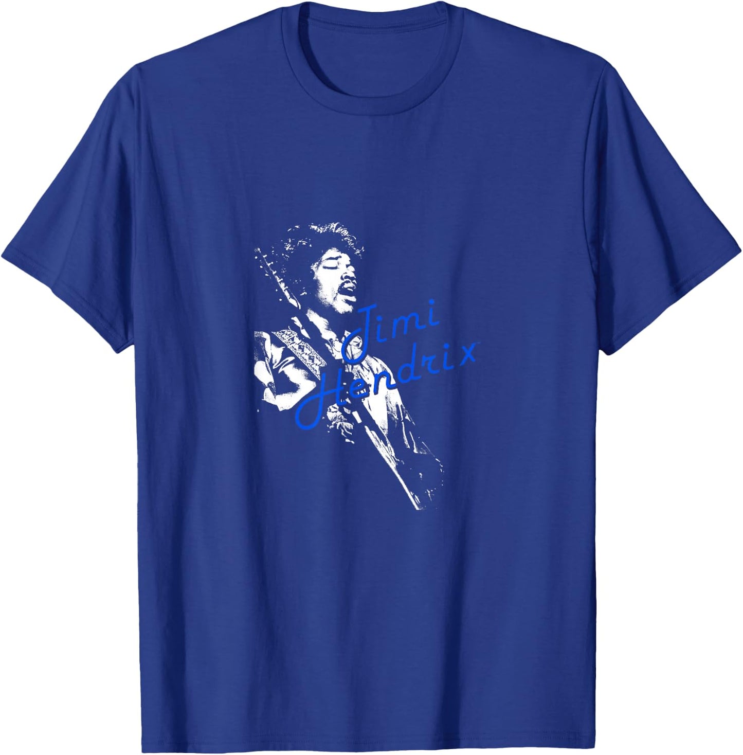 Jimi Hendrix Weiße Silhouette T-Shirt - T-Shirt | Royal
