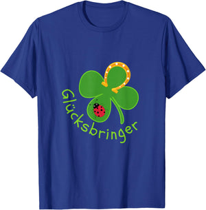 Lucky Charm Ladybird Clover Leaf for Friends Good Luck , black T-Shirt - T-Shirt | Royal