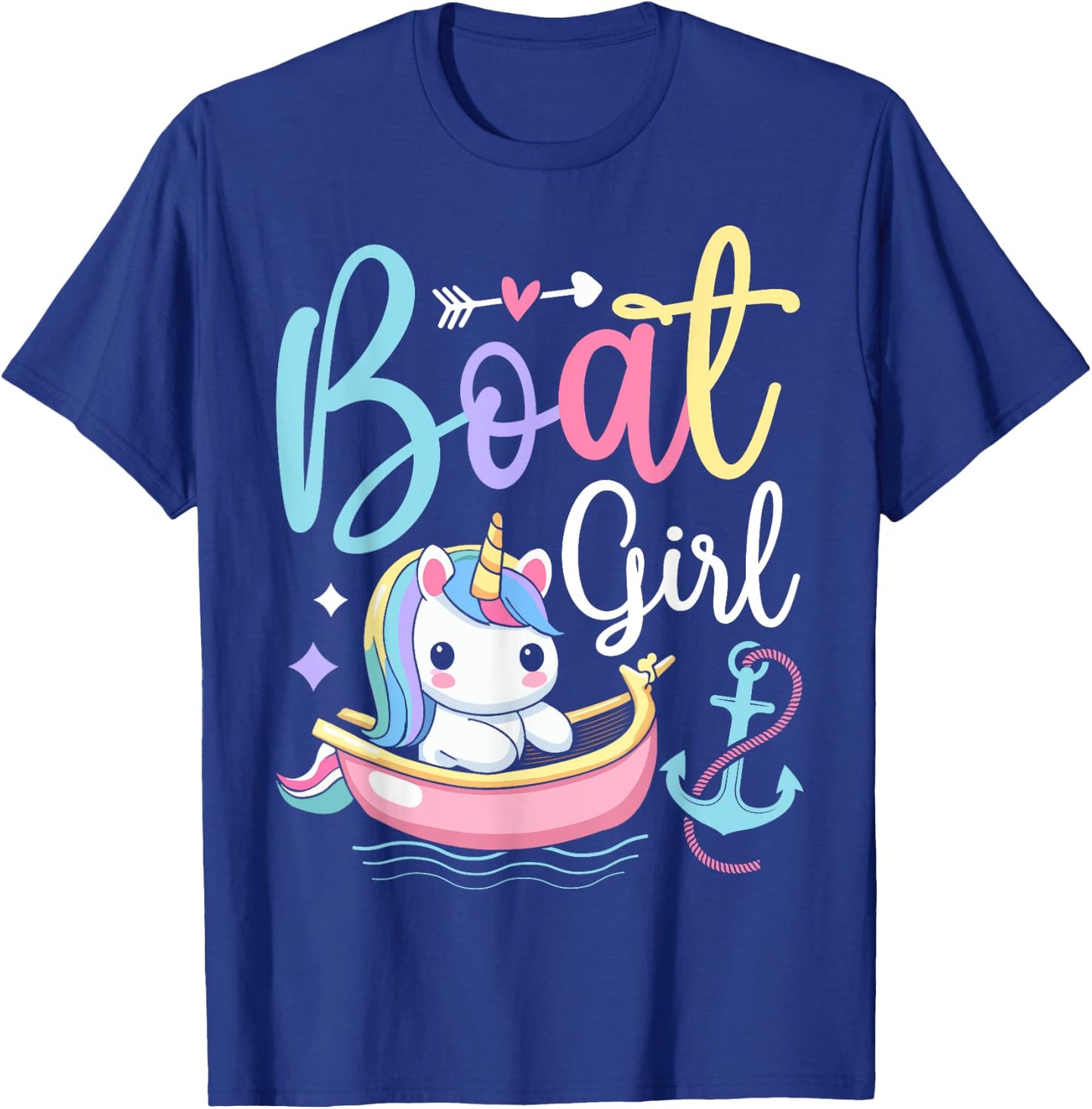 Boat Girl Boating Boat Captain Boater T-Shirt - T-Shirt | Royal