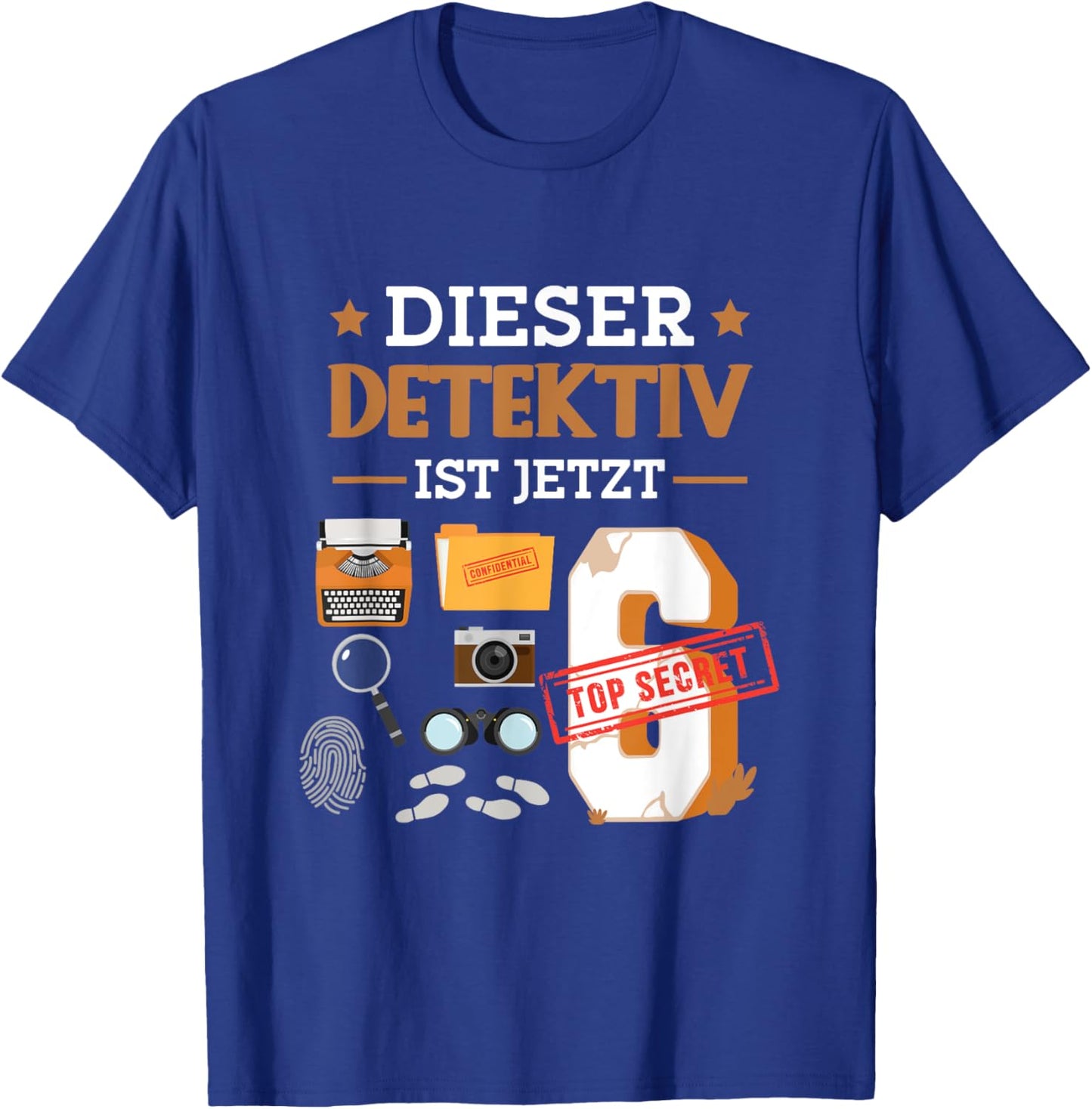 Dieser Detektiv Ist Jetzt 6 - Detektiv 6. Geburtstag Kinder T-Shirt - T-Shirt | Royal