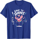 I Love to Dance Ballerina Dancer Flamingo Design T-Shirt - T-Shirt | Royal