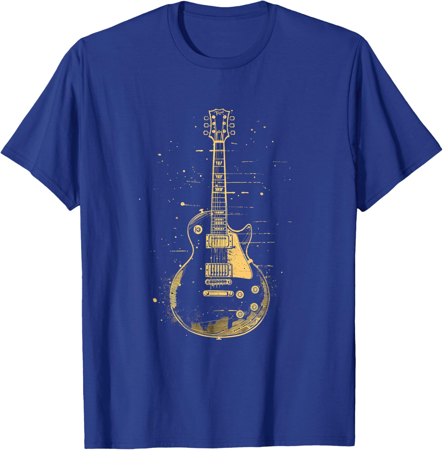 Classic Electric Guitar Vintage , Black, S T-Shirt - T-Shirt | Royal