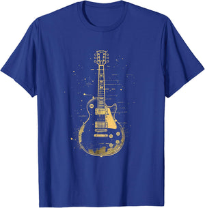 Classic Electric Guitar Vintage , Black, S T-Shirt - T-Shirt | Royal