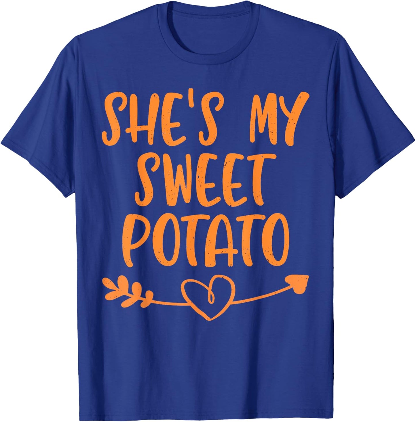 Thanksgiving Matching Couple She's My Sweet Potato I Yam Set T-Shirt - T-Shirt | Royal