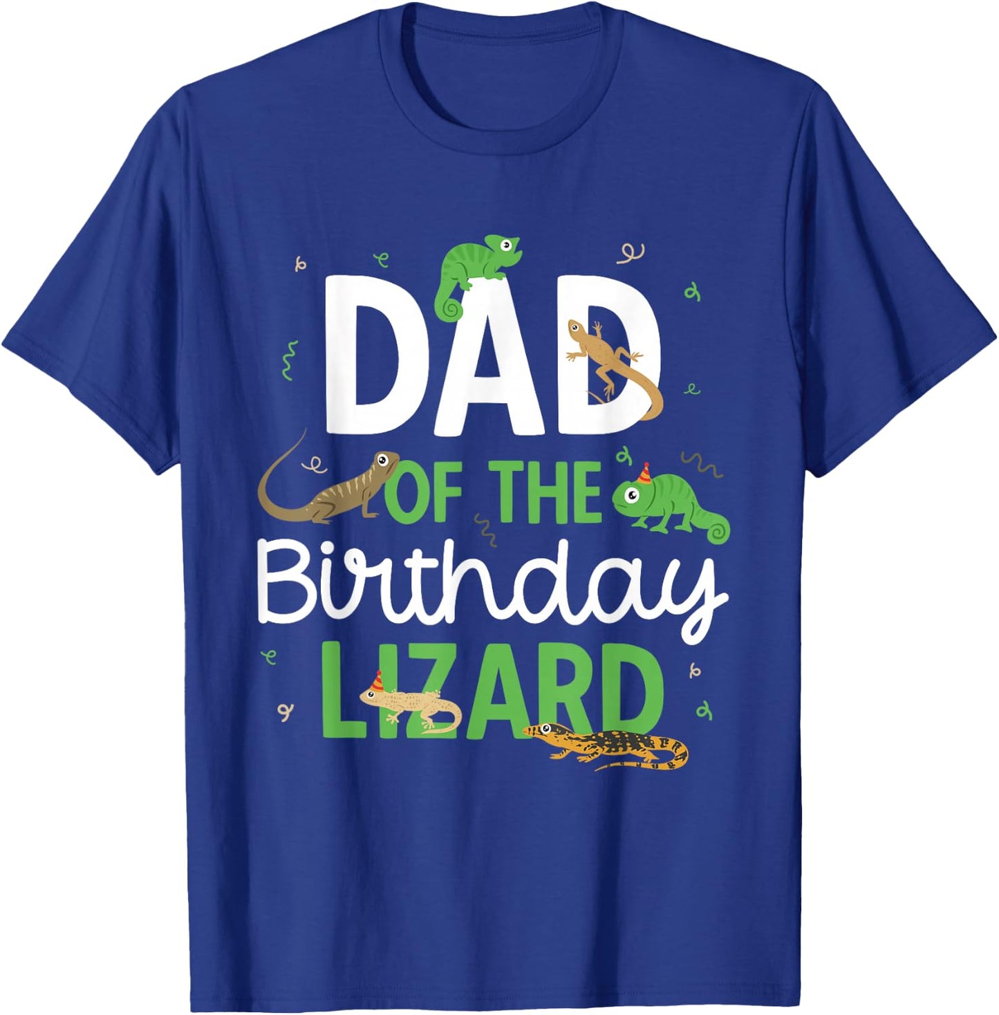 Children's Reptile Lizard Birthday T-Shirt - T-Shirt | Royal