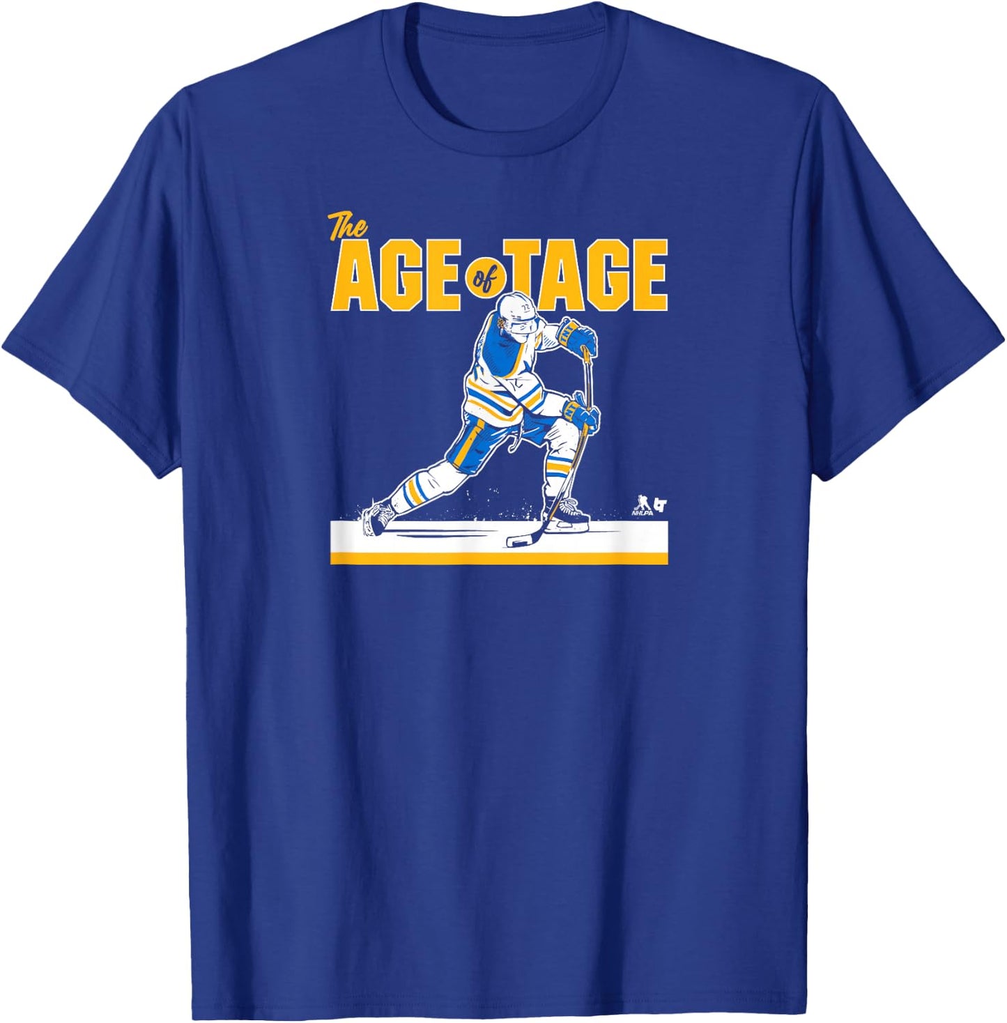 BreakingT Tage Thompson - The Age of Tage - Buffalo Hockey T-Shirt - T-Shirt | Royal