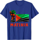 Martinique Flag Courage Honor And Respect Man Woman , Black, S T-Shirt - T-Shirt | Royal