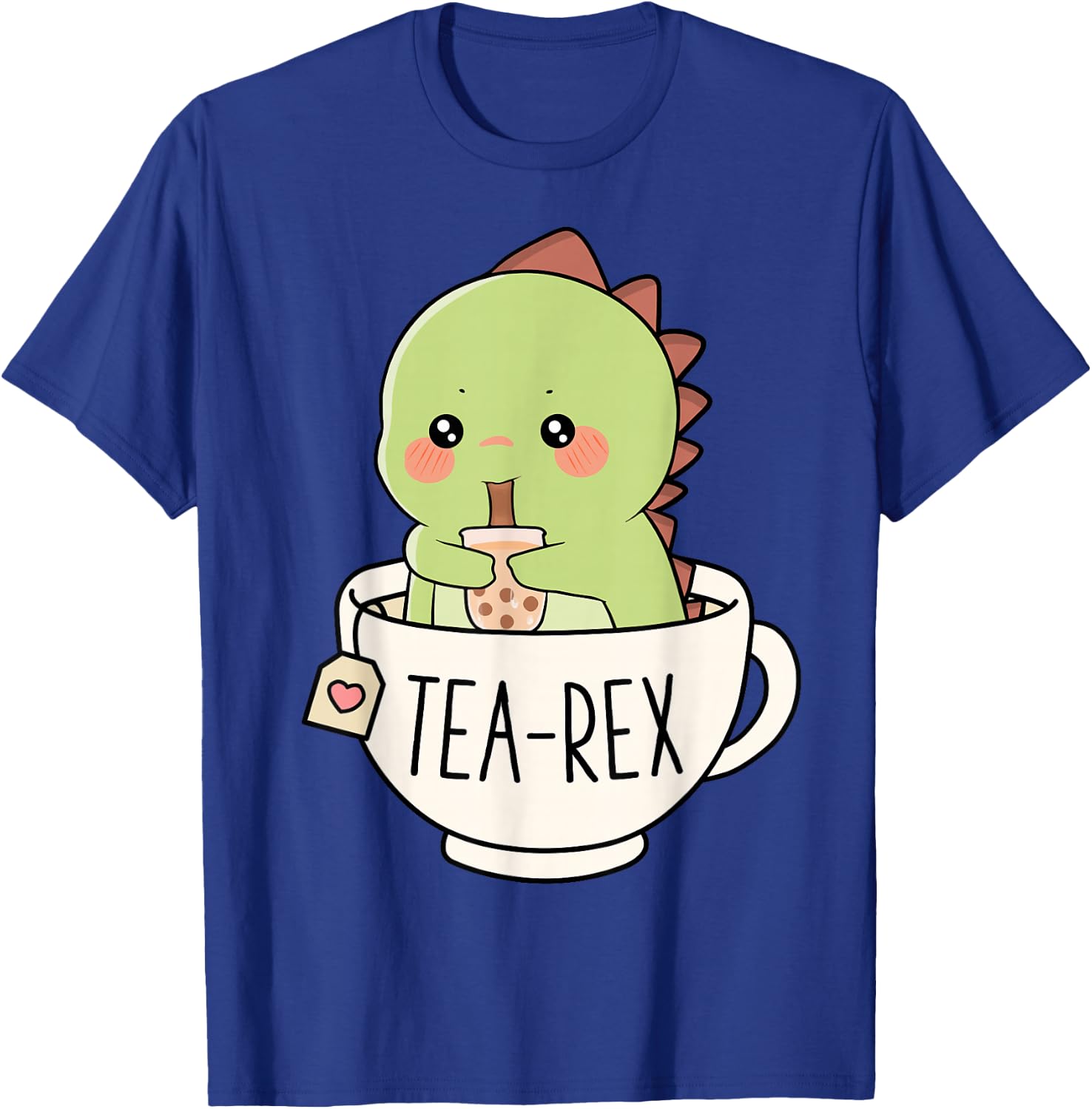 Boba Tea-Rex Süßer T-Rex Dinosaurier-Liebhaber Kawaii Lustiger Dino Pun T-Shirt - T-Shirt | Royal