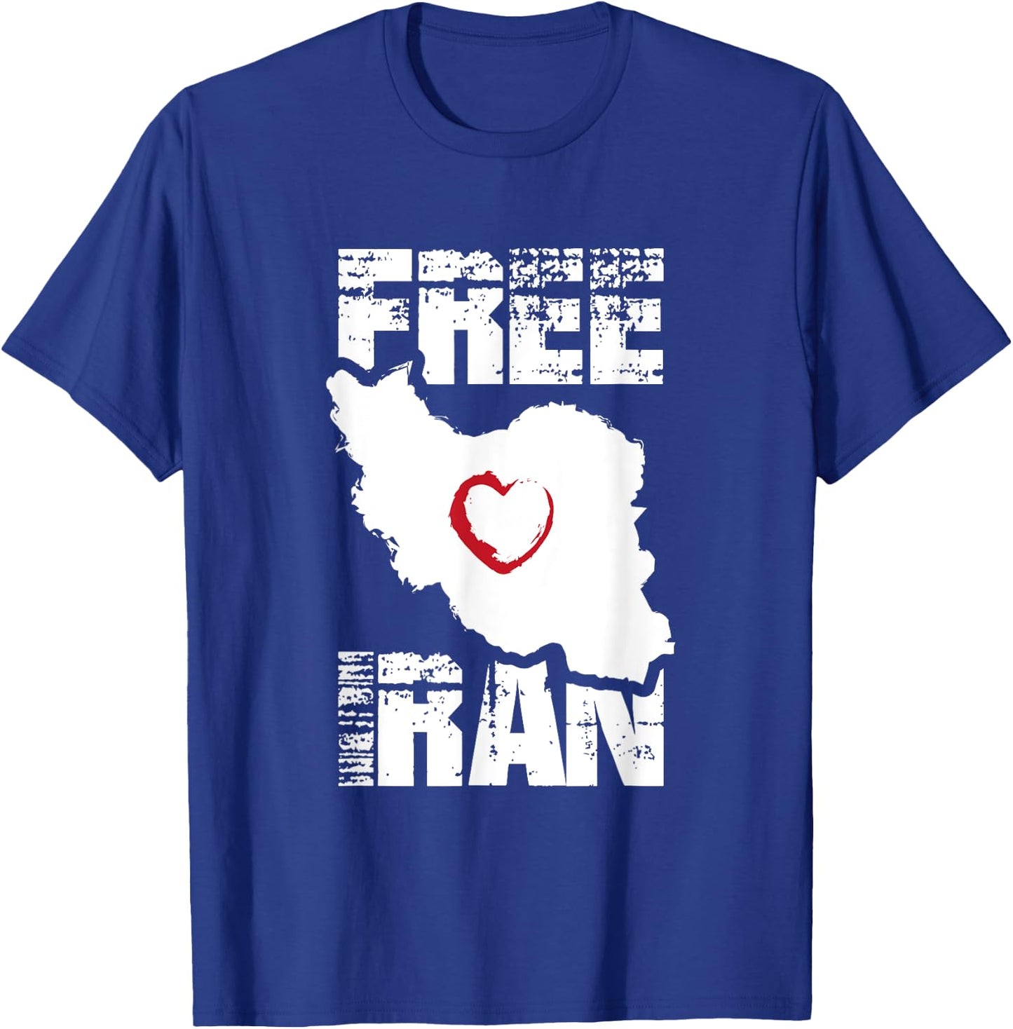 Free Iran | Love Freedom Herz Iran, persisches Zitat T-Shirt - T-Shirt | Royal