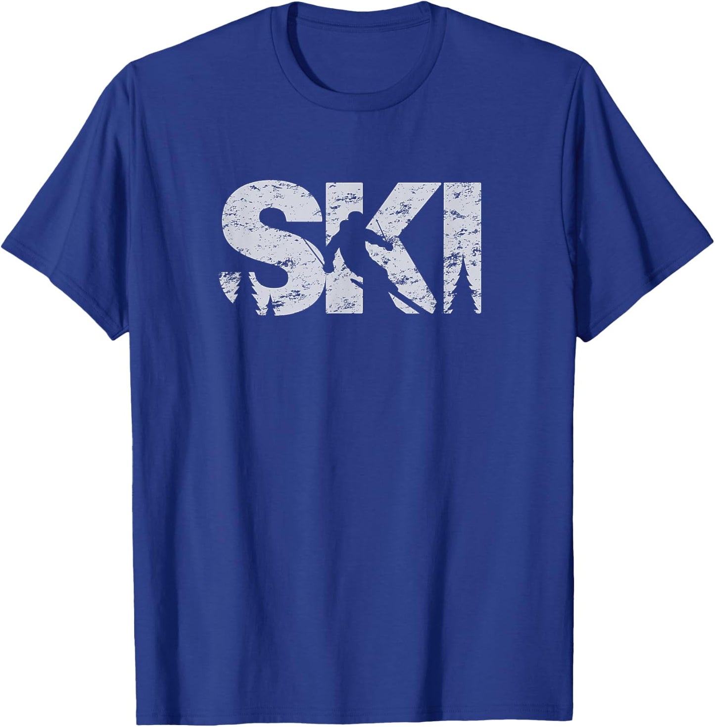 Ski Cool Skiing Style Alpine Skier Gift Women Men Boy Girl T-Shirt - T-Shirt | Royal